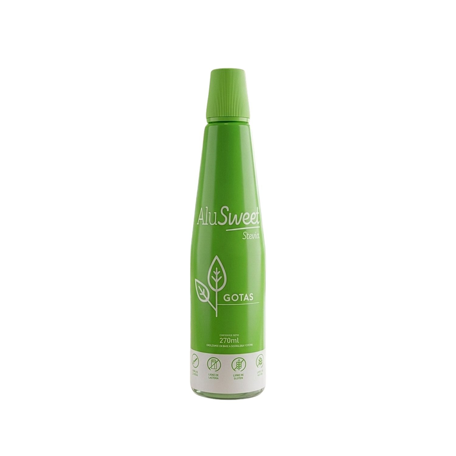 AluSweet Stevia Gotas 270ml — endulzante natural sin calorías