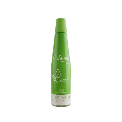AluSweet Stevia Gotas 270ml — endulzante natural sin calorías